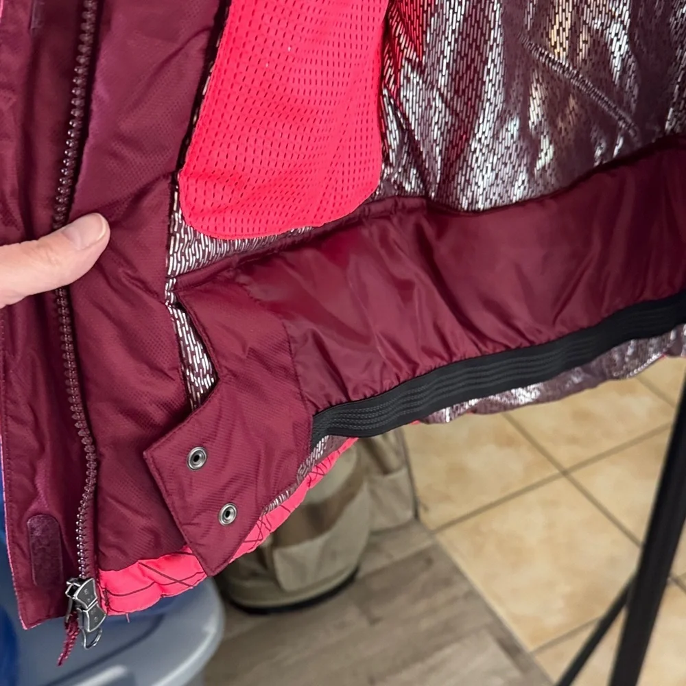 Champion M (7-8) Kids Pink Geometric Jacket